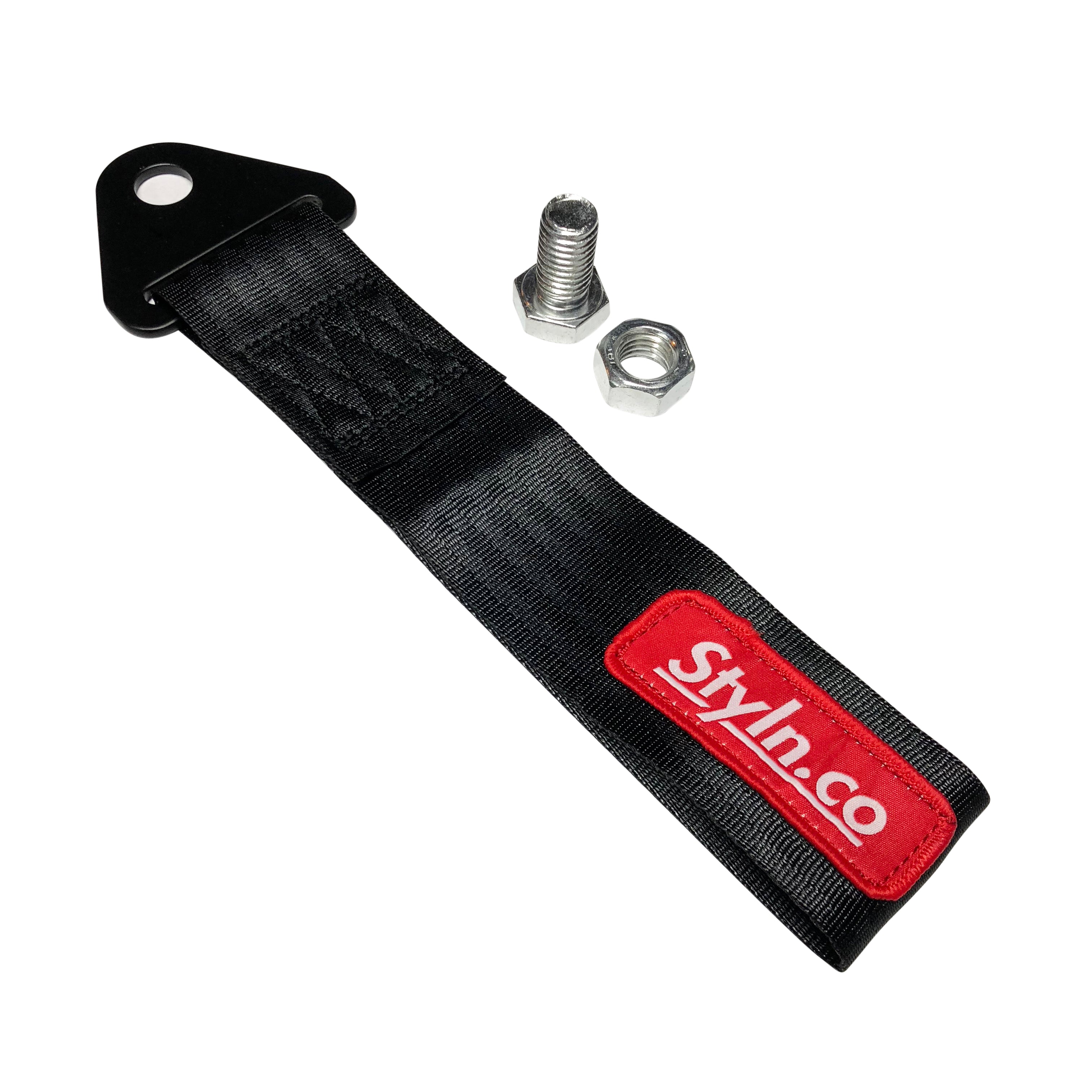 STYLN® Universal Racing High Strength Tow Strap Black Styln Industries