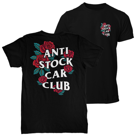 ANTI STOCK CAR CLUB FLOWERS T-shirt