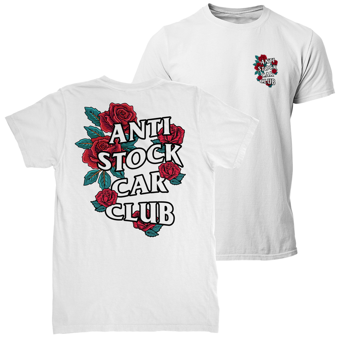 ANTI STOCK CAR CLUB FLOWERS T-shirt