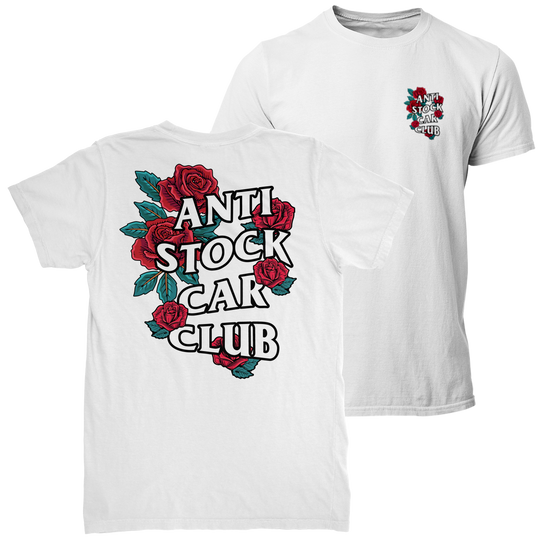 ANTI STOCK CAR CLUB FLOWERS T-shirt