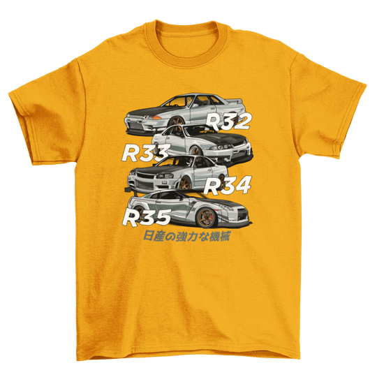 GTR R32 R33 R34 R35 T-shirt