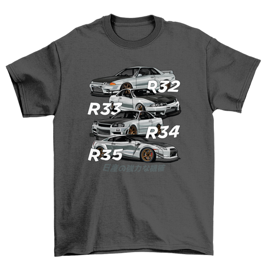 GTR R32 R33 R34 R35 T-shirt