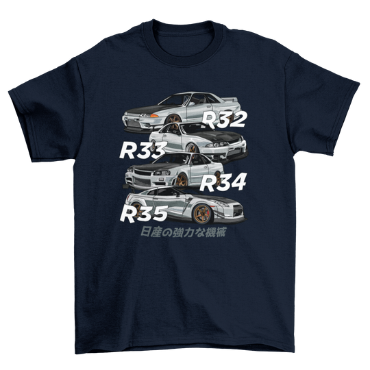 GTR R32 R33 R34 R35 T-shirt