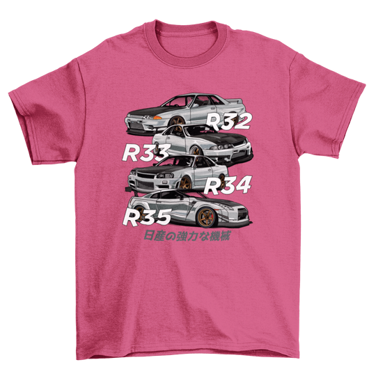 GTR R32 R33 R34 R35 T-shirt