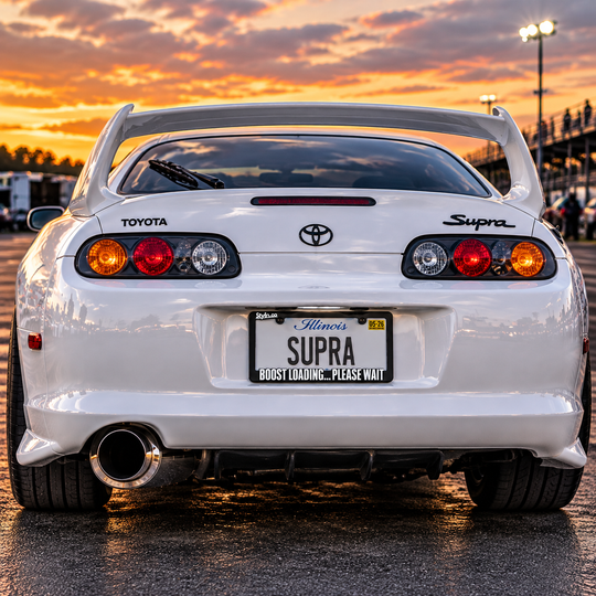 BOOST LOADING PLEASE WAIT License Plate Frame