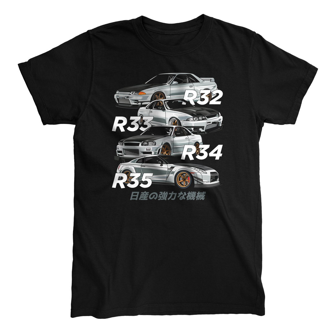 Gtr R32 R33 R34 R35 T-Shirt