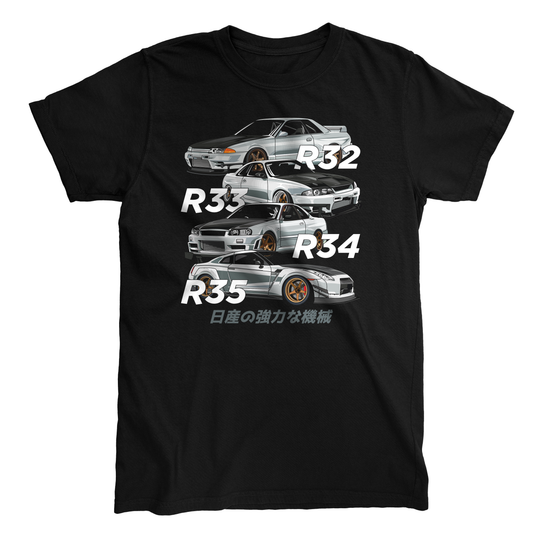 Gtr R32 R33 R34 R35 T-Shirt