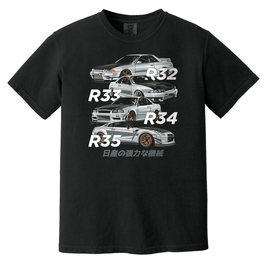 Gtr R32 R33 R34 R35 Garment-Dyed
