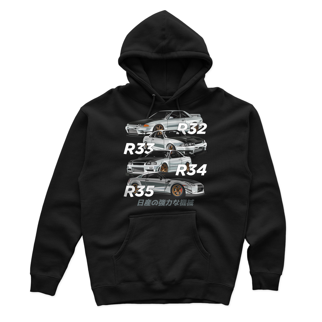Gtr R32 R33 R34 R35 Hoodie