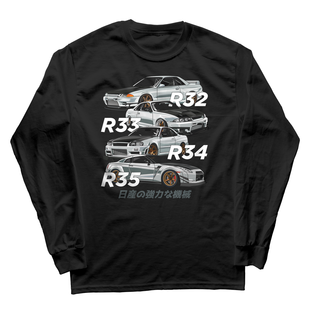 Gtr R32 R33 R34 R35 Long Sleeve