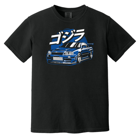 Gtr R34 Blue Garment-Dyed
