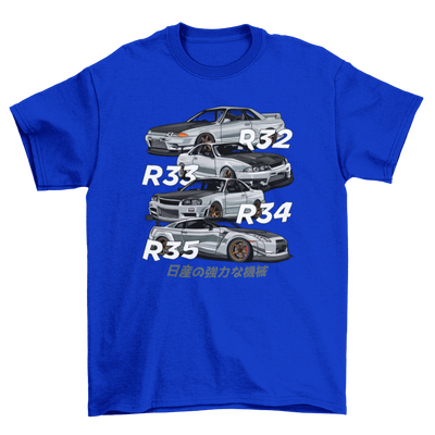 GTR R32 R33 R34 R35 T-shirt