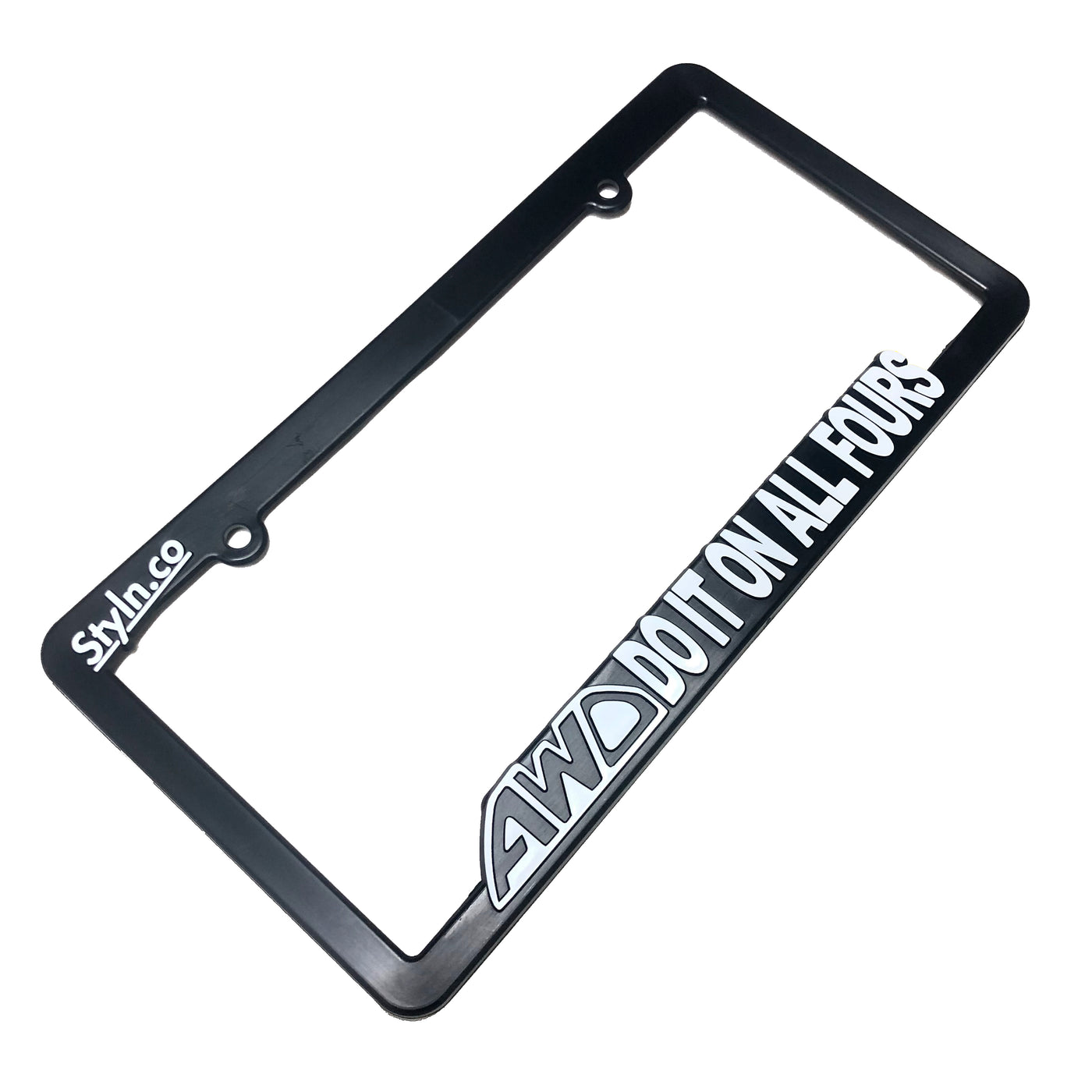 AWD DO IT ON ALL FOURS License Plate Frame