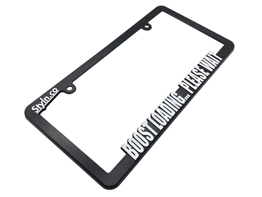 BOOST LOADING PLEASE WAIT License Plate Frame