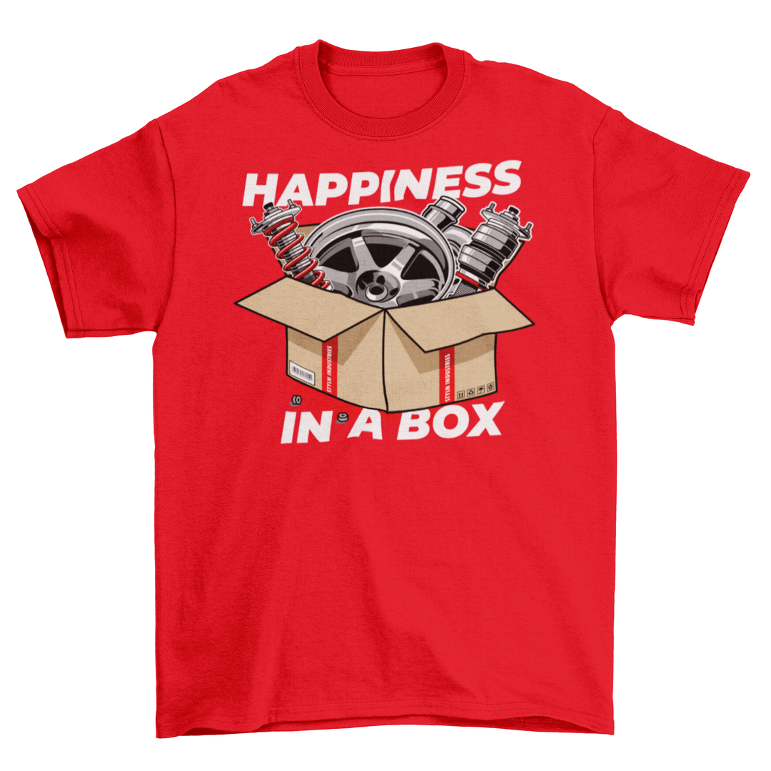 CAR PARTS BOX HAPPINESS T-Shirt