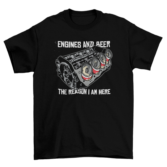 ENGINES AND BEER T-Shirt