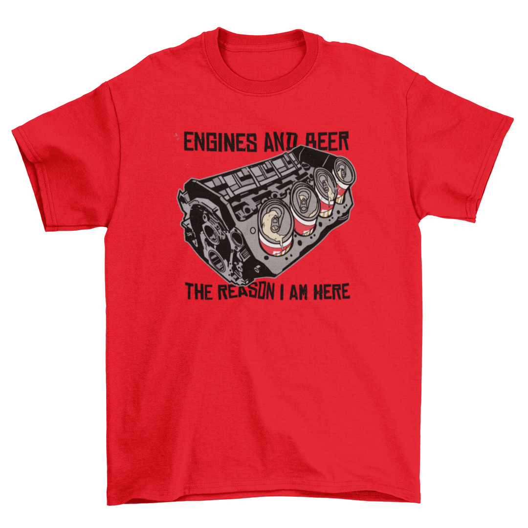 ENGINES AND BEER T-Shirt