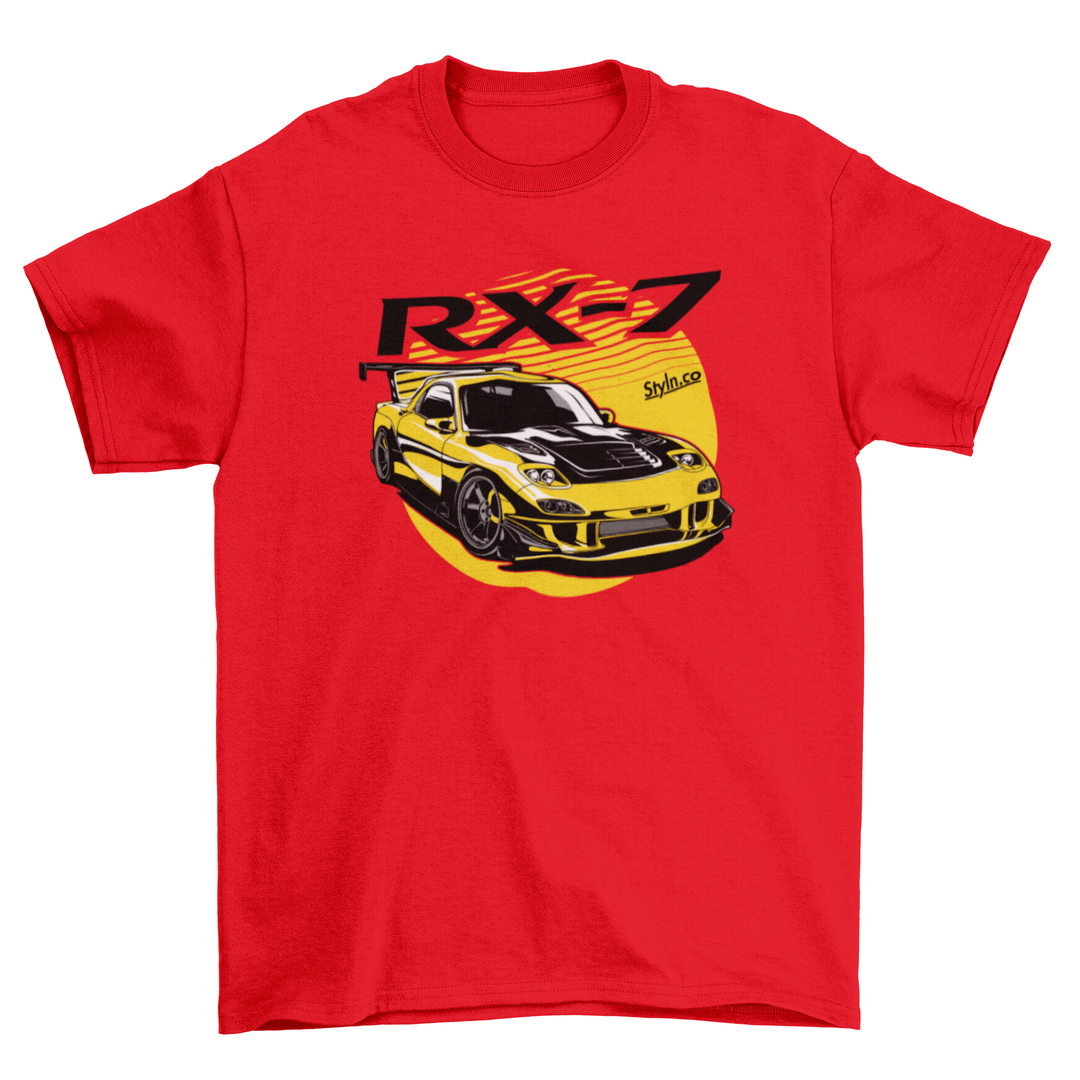 RX7 FD YELLOW SHIRT