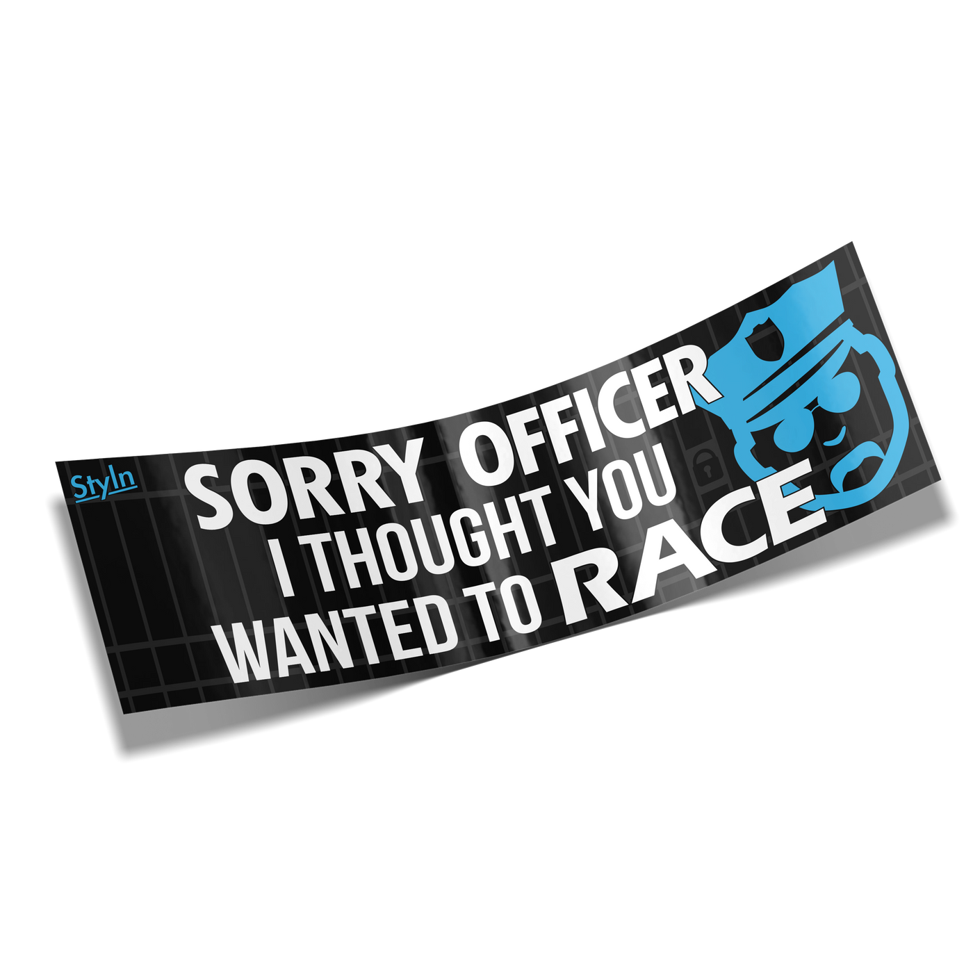 SLAP SORRY OFFICER WANTED TO RACE