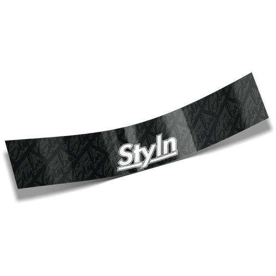 STYLN® WINDSHIELD BANNER BLACK 12" X 60"