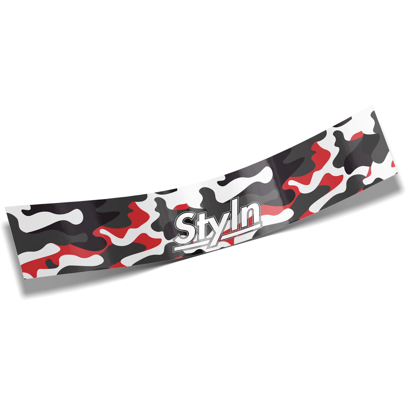 STYLN® WINDSHIELD BANNER CAMO RBW 12" X 60"