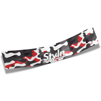 STYLN® WINDSHIELD BANNER CAMO RBW 12" X 60"