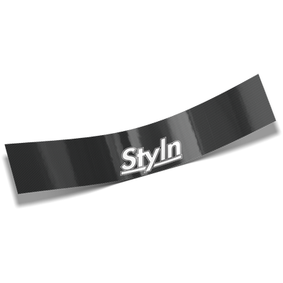 STYLN® WINDSHIELD BANNER CARBON FIBER 12" X 60"