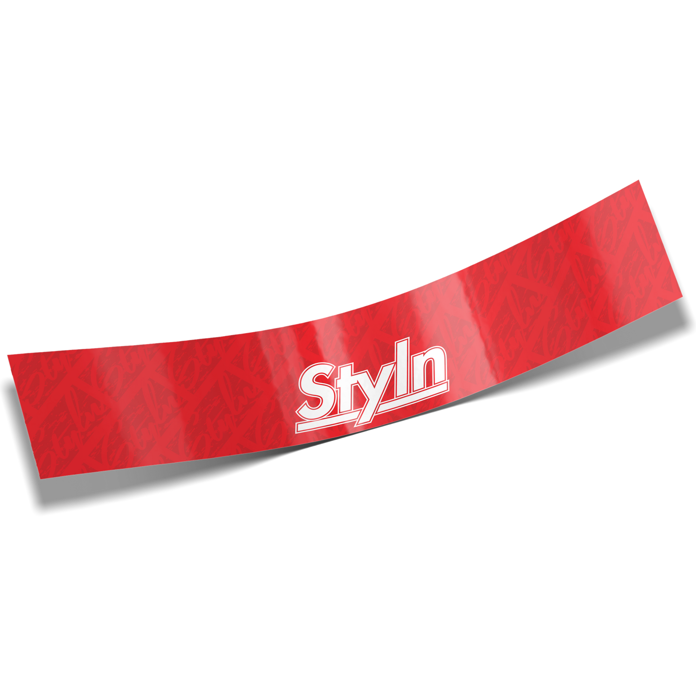 STYLN® WINDSHIELD BANNER RED 12" X 60"