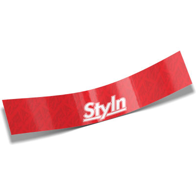 STYLN® WINDSHIELD BANNER RED 12" X 60"