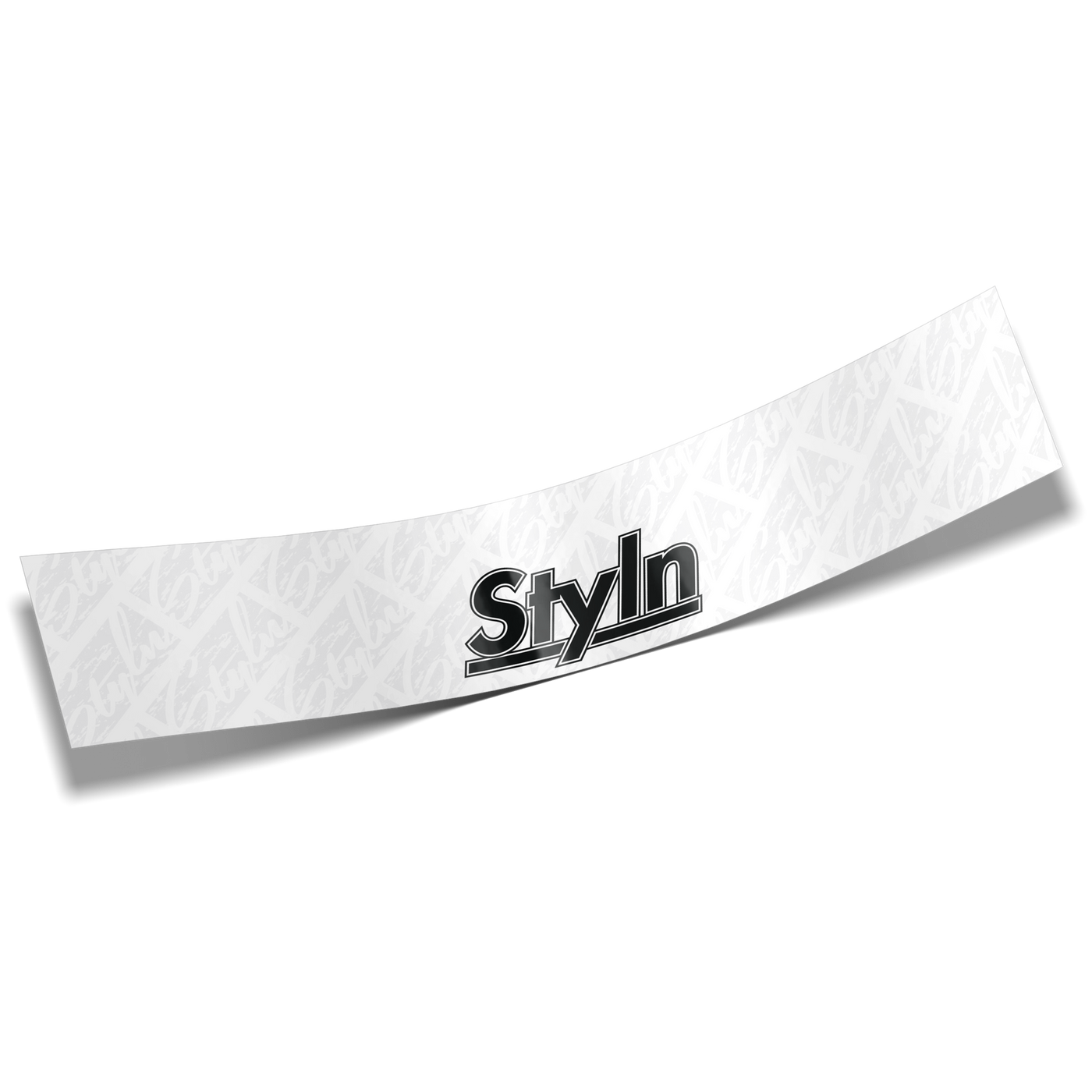 STYLN® WINDSHIELD BANNER WHITE 12" X 60"