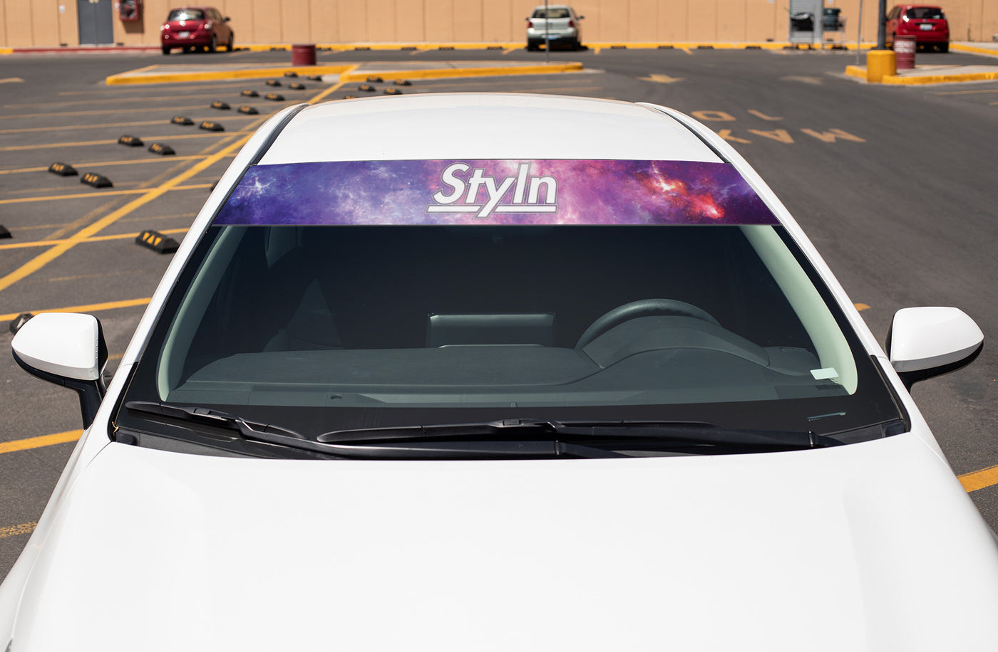 STYLN® WINDSHIELD BANNER GALAXY 12" X 60"
