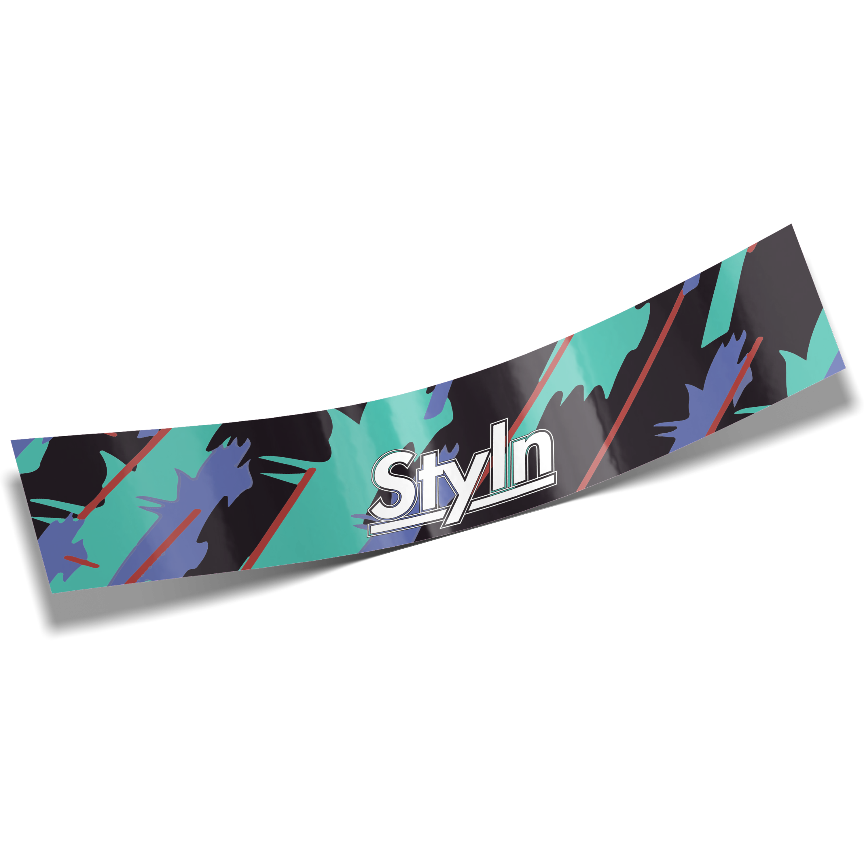 STYLN® WINDSHIELD BANNER RETRO 12" X 60" Styln Industries