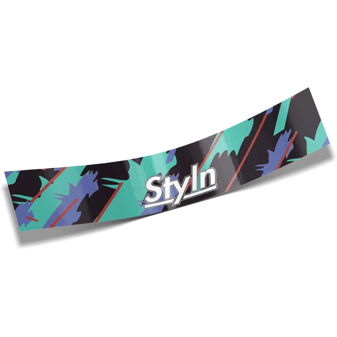STYLN® WINDSHIELD BANNER RETRO 12" X 60"