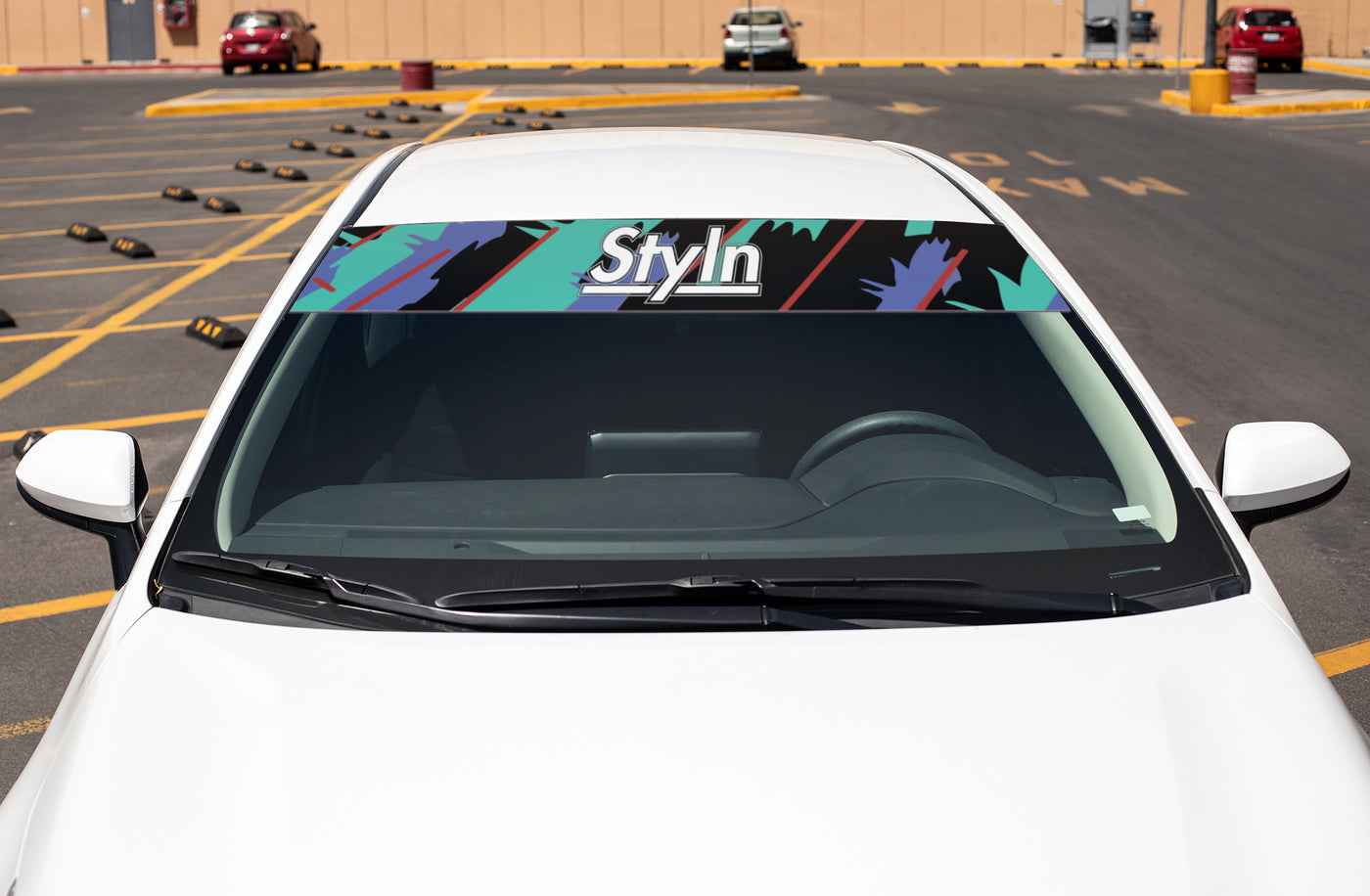 STYLN® WINDSHIELD BANNER RETRO 12" X 60"
