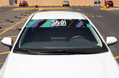 STYLN® WINDSHIELD BANNER RETRO 12" X 60"