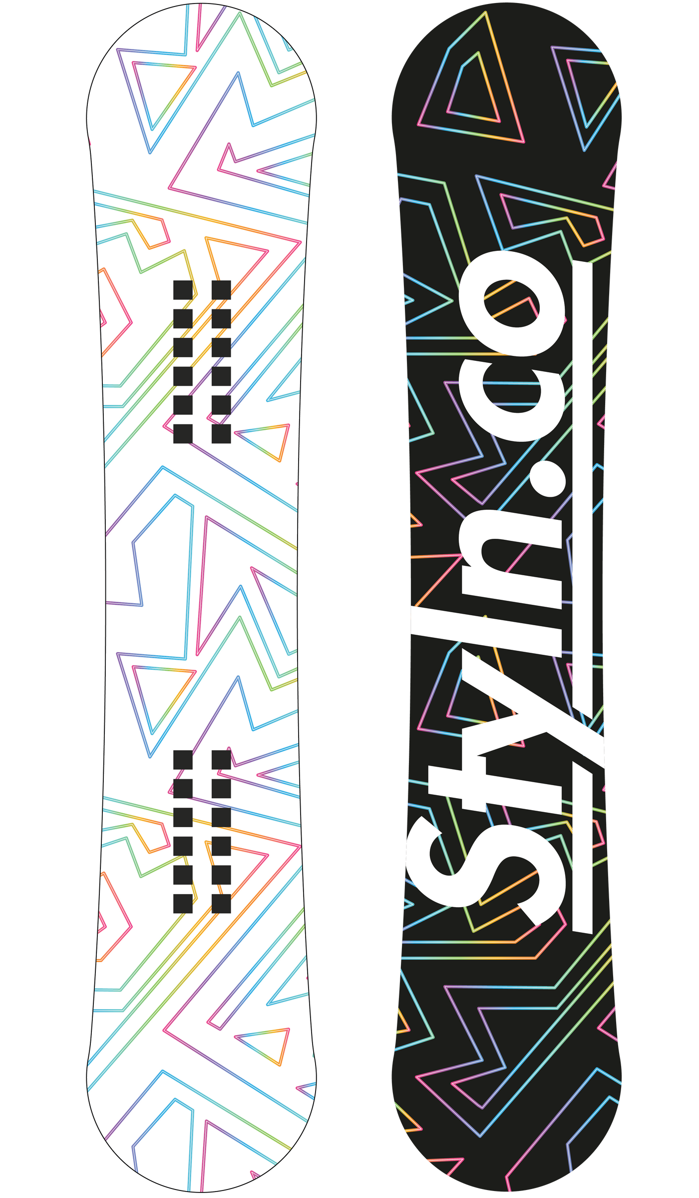STYLN® Geometric Colors Snowboard