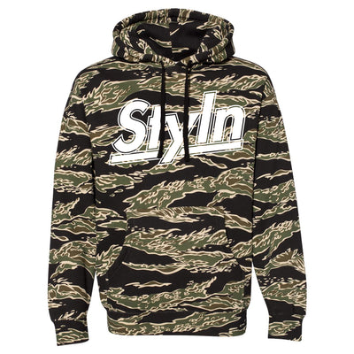 STYLN® Heavyweight Hoodie Tiger Camo