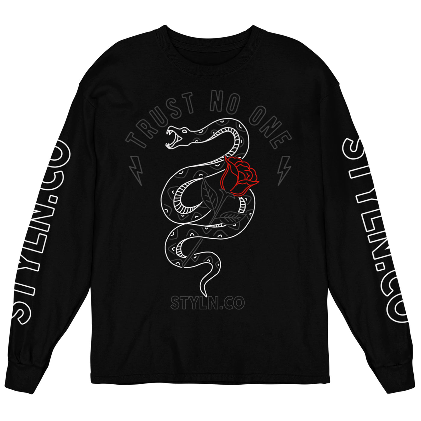 STYLN® TRUST NO ONE Long Sleeve Shirt