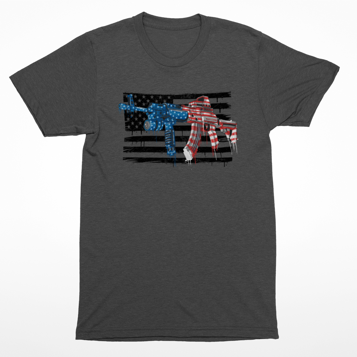 USA FLAG ASSAULT RIFLE T-Shirt