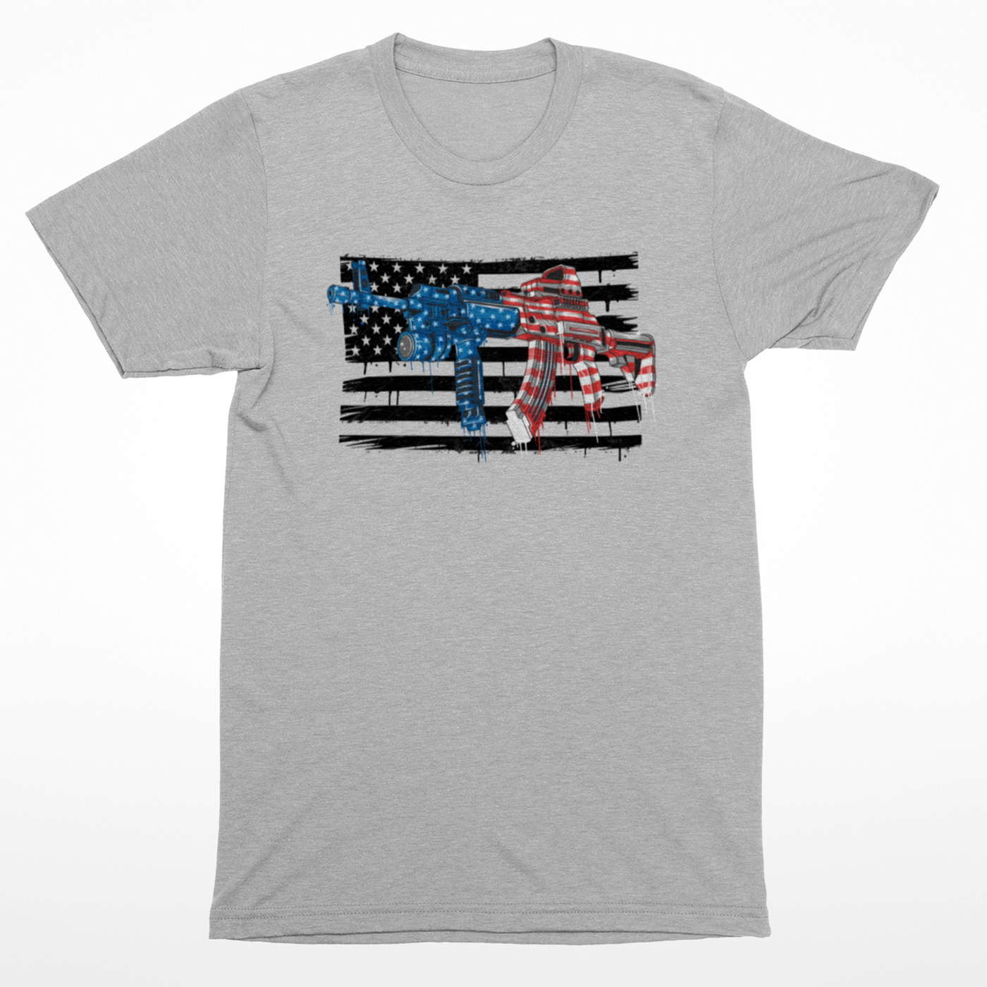 USA FLAG ASSAULT RIFLE T-Shirt