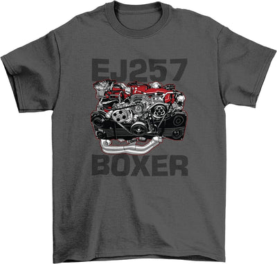 Subie Engine EJ257 Boxer T-Shirt