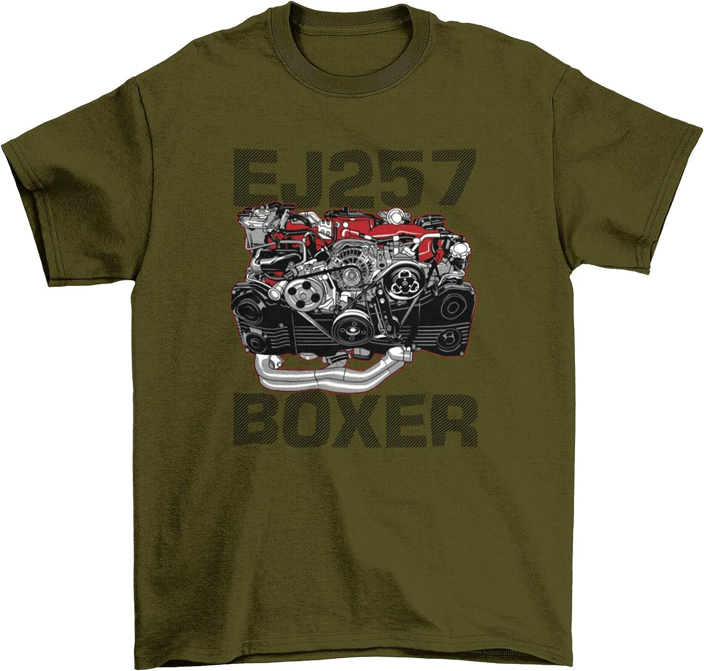 Subie Engine EJ257 Boxer T-Shirt