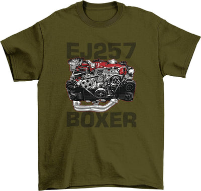 Subie Engine EJ257 Boxer T-Shirt