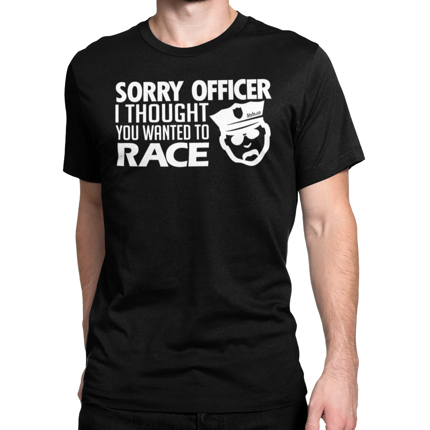 SORRY OFFICER I THOUGHT RACE T-shirt