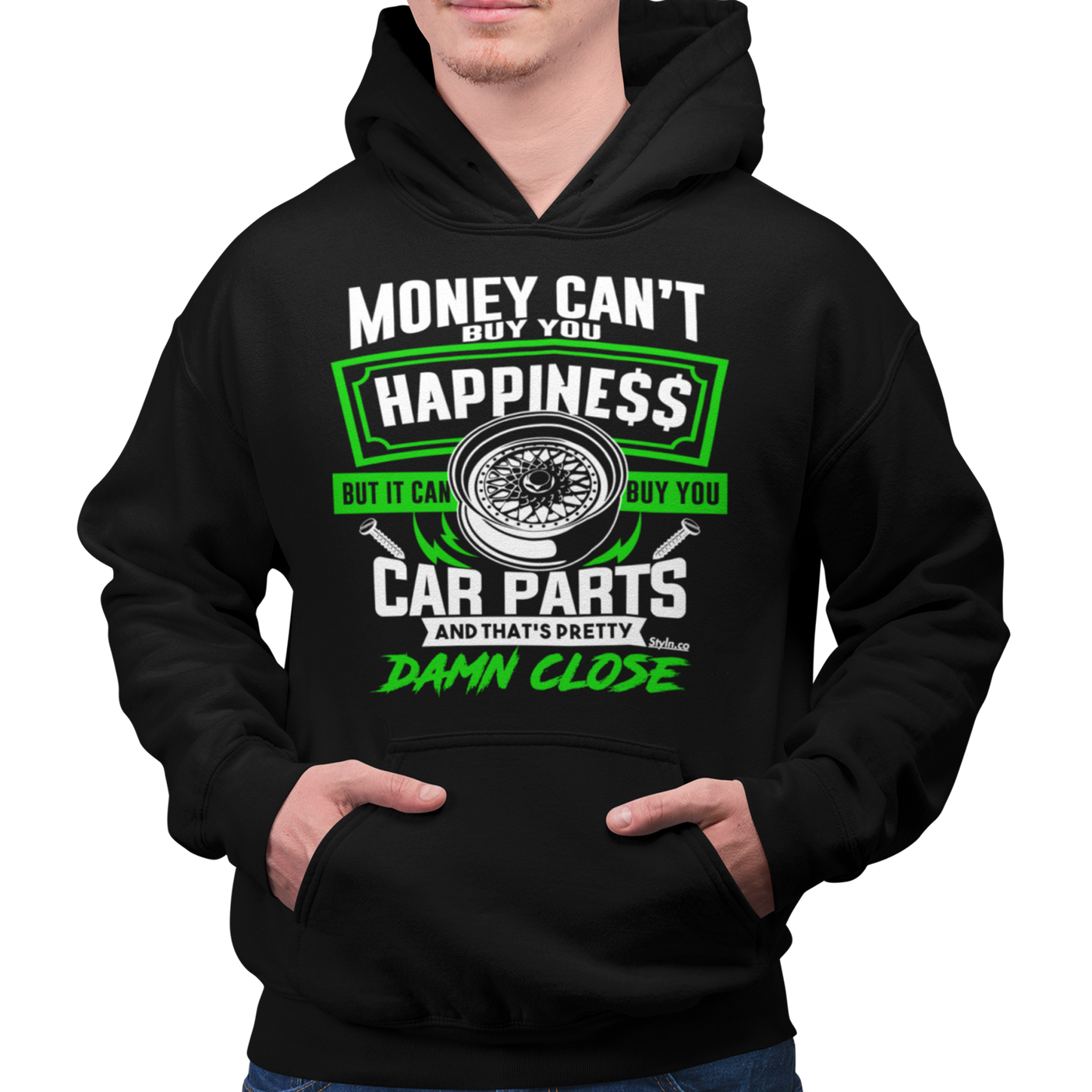 MONEY BUYS CAR PARTS HAPPINESS Hoodie