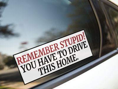 SLAP REMEMBER STUPID DRIVE HOME
